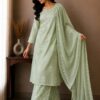 Meher Mist Printed Kurta Palazzo Set