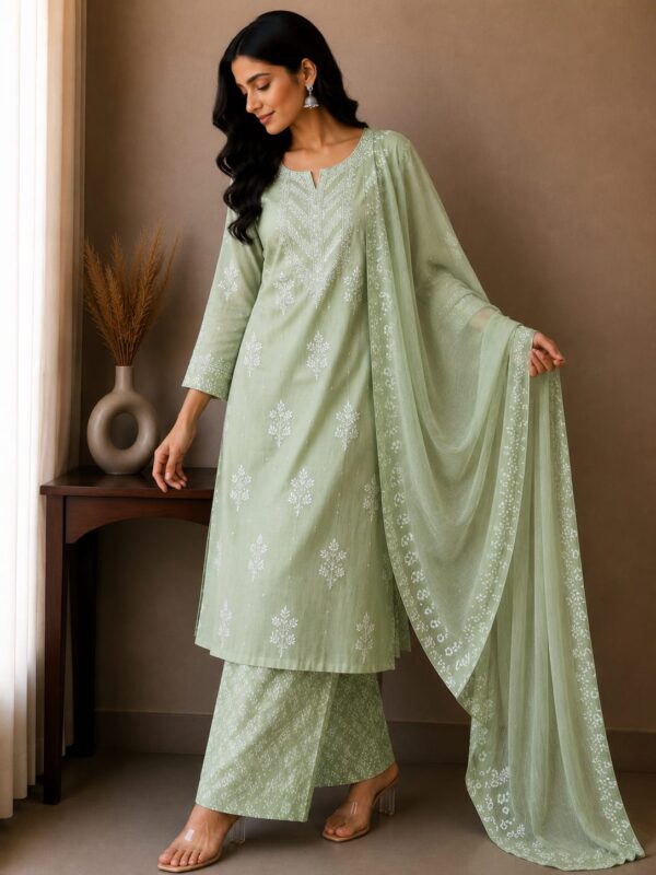 Meher Mist Printed Kurta Palazzo Set
