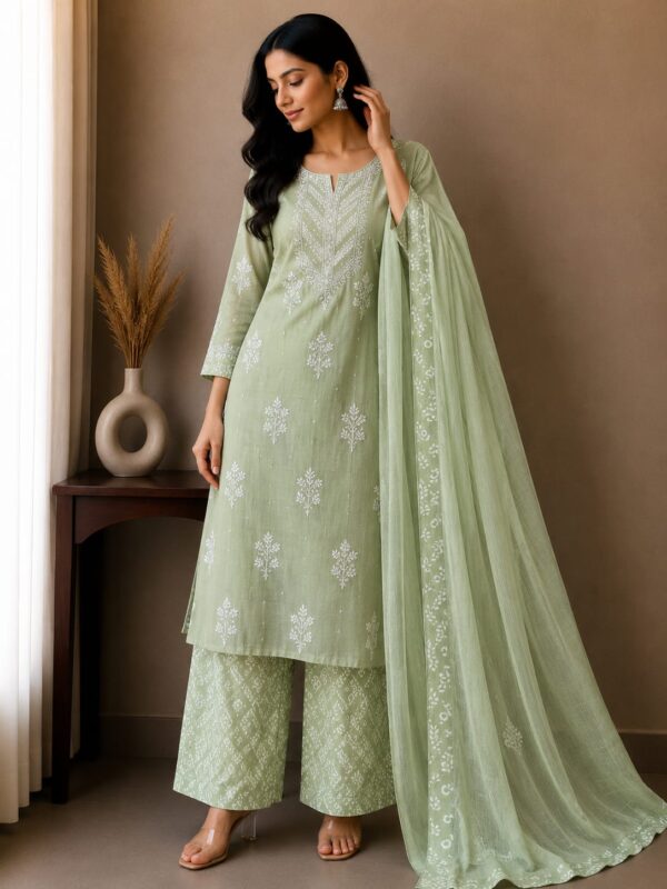 Meher Mist Printed Kurta Palazzo Set