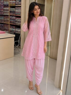 Lace Elegance Punjabi Salwar Suit Set