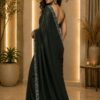 Emerald Green Lace Border Saree