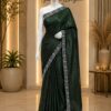 Emerald Green Lace Border Saree