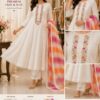 White Embroidered Cotton Unstitched Suit Set