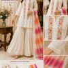 White Embroidered Cotton Unstitched Suit Set