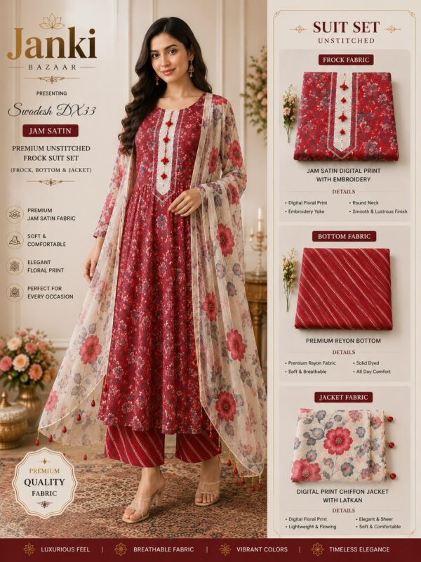 WhatsApp Image 2026-08-16 at 11.48.00 AM (1) Red Floral Jam Satin Unstitched Suit Set
