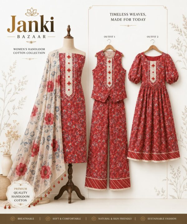 WhatsApp Image 2026-08-16 at 11.48.00 AM (2) Red Floral Jam Satin Unstitched Suit Set