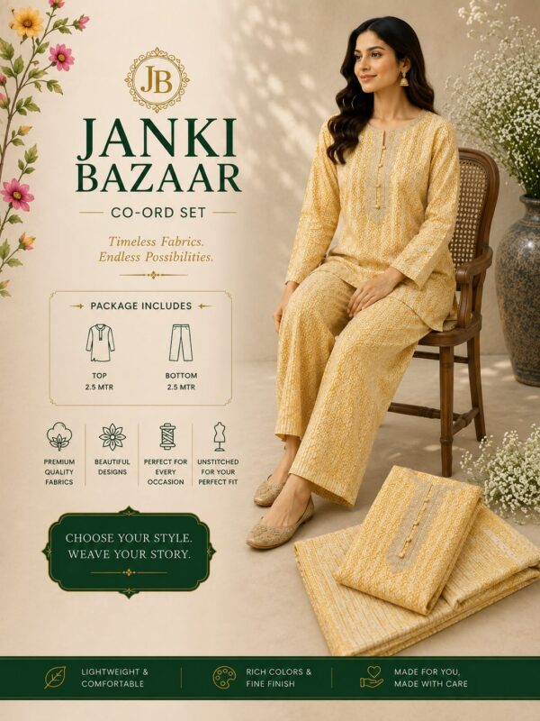 WhatsApp Image 2026-08-16 at 11.48.55 AM Mustard Yellow Printed Unstitched Suit Set