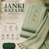 Sage Green Embroidered Unstitched Suit Set