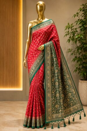 Royal Printed Saree with Designer Woven Border