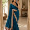 Teal Blue Ethnic Elegance Saree