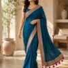 Teal Blue Ethnic Elegance Saree