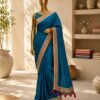 Teal Blue Ethnic Elegance Saree