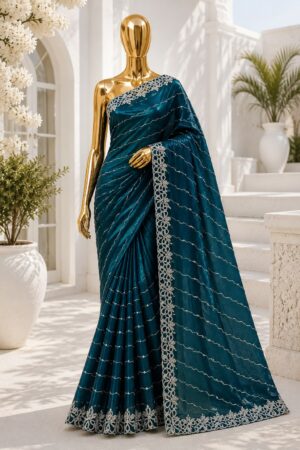 Premium Embroidered Saree