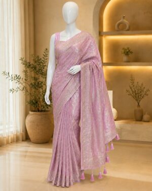 Embroidered Designer Saree