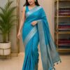 WhatsApp Image 2026-09-03 at 3.36.56 PM (1) Teal Blue Banarasi Silk Saree