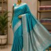 WhatsApp Image 2026-09-03 at 3.36.57 PM (2) Teal Blue Banarasi Silk Saree