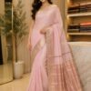 Pastel Pink Designer Saree