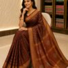 WhatsApp Image 2026-09-03 at 3.40.11 PM Maroon Banarasi Silk-Blend Saree