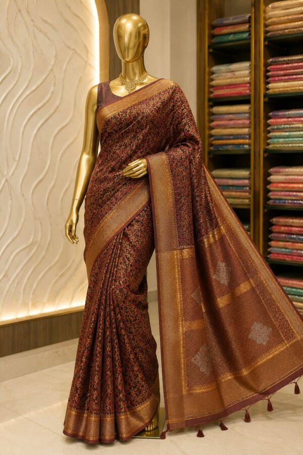 WhatsApp Image 2026-09-03 at 3.40.12 PM (2) Maroon Banarasi Silk-Blend Saree