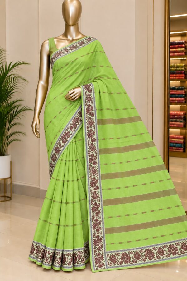 Floral Border Elegance Saree
