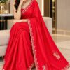Crimson Grace Sequin Border Saree