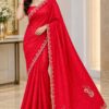 Crimson Grace Sequin Border Saree