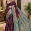 WhatsApp Image 2026-09-08 at 3.47.46 PM (2) Royal Purple & Teal Banarasi Saree