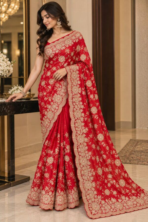 WhatsApp Image 2026-09-12 at 6.49.28 PM (2) Royal Red Floral Embroidered Saree