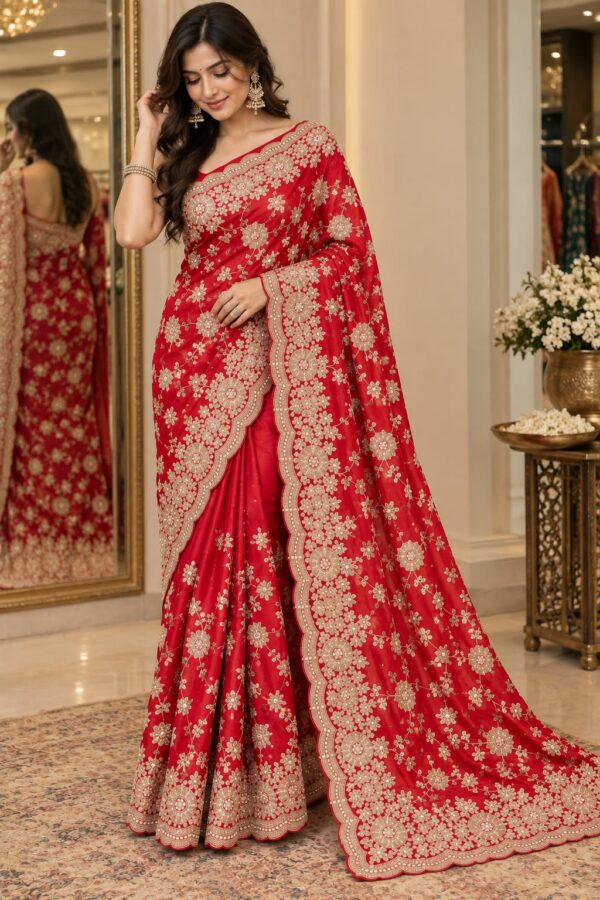 WhatsApp Image 2026-09-12 at 6.49.28 PM (3) Royal Red Floral Embroidered Saree