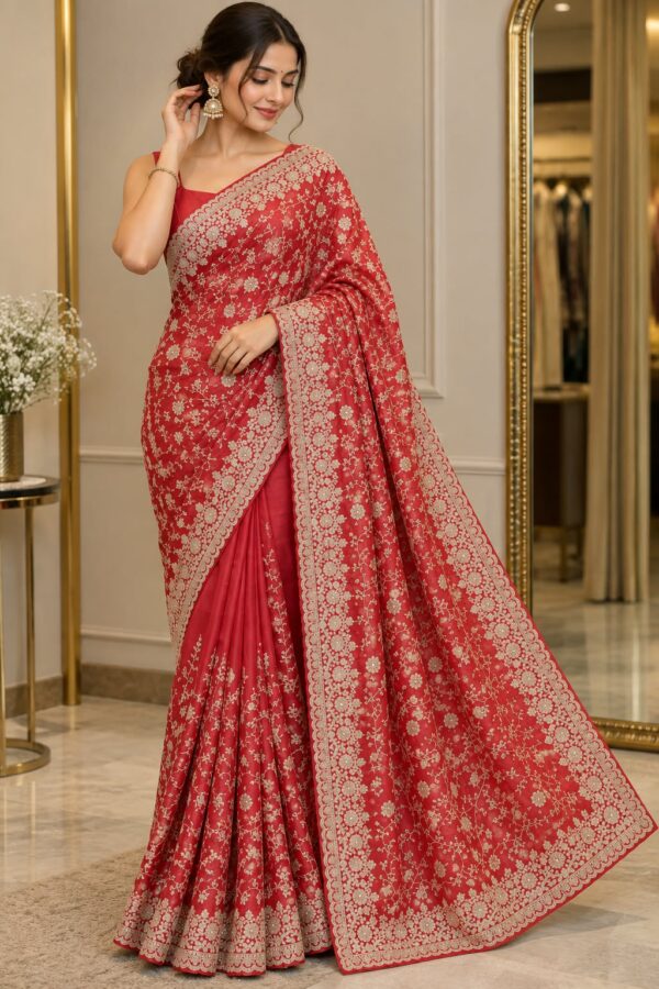 WhatsApp Image 2026-09-12 at 7.09.48 PM (1) Royal Crimson Embroidered Saree