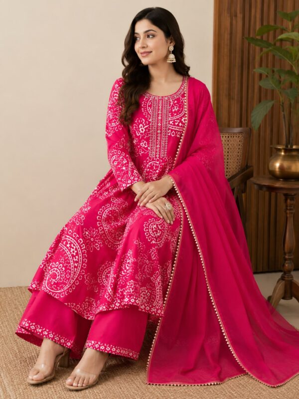 WhatsApp Image 2026-09-12 at 7.20.36 PM Rani Pink Paisley Printed Anarkali Suit Set