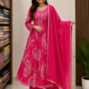 WhatsApp Image 2026-09-12 at 7.20.37 PM Rani Pink Paisley Printed Anarkali Suit Set