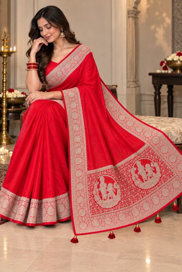 WhatsApp Image 2026-09-15 at 12.19.42 PM Crimson Red Traditional Woven Saree