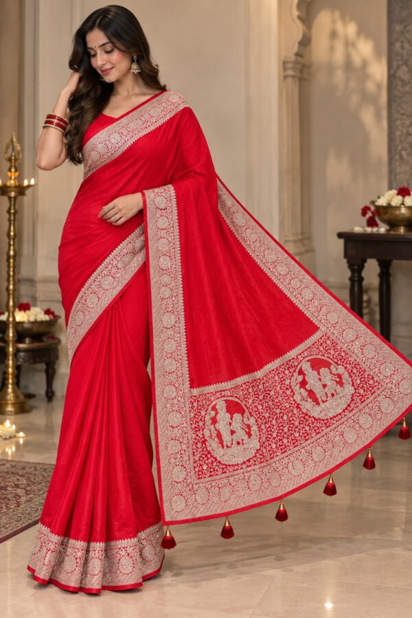 WhatsApp Image 2026-09-15 at 12.19.43 PM (1) Crimson Red Traditional Woven Saree