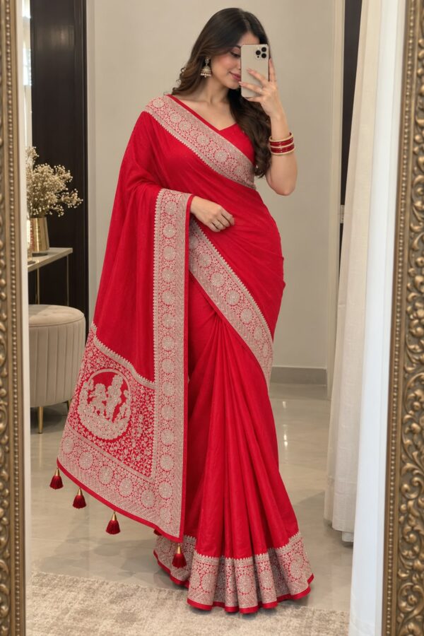 WhatsApp Image 2026-09-15 at 12.19.43 PM Crimson Red Traditional Woven Saree