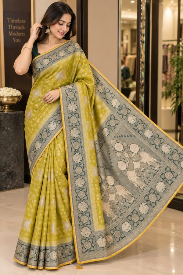 Regal Floral Banarasi Saree